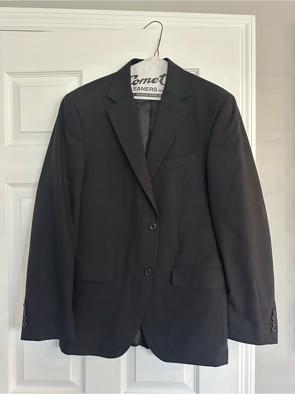 Geoffrey Beene Black Two-Button Suit Jacket